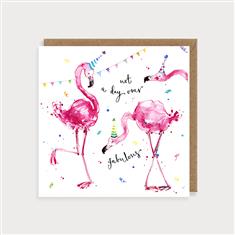 Flamingo  birthday card