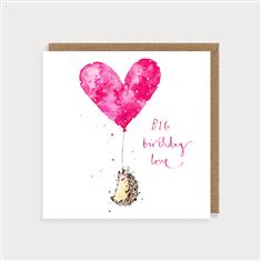 Big birthday love  Greetings Card