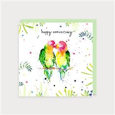 Lovebirds Anniversary  card 