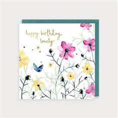 Floral birthday card 