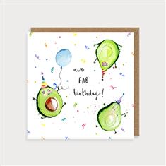 avocado birthday card